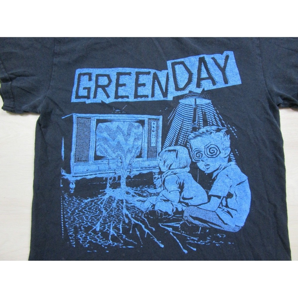 Green Day TV Wasteland Graphic T-Shirt Men's (S) Hypnotized Kids Pop Punk Band - Picture 4 of 13